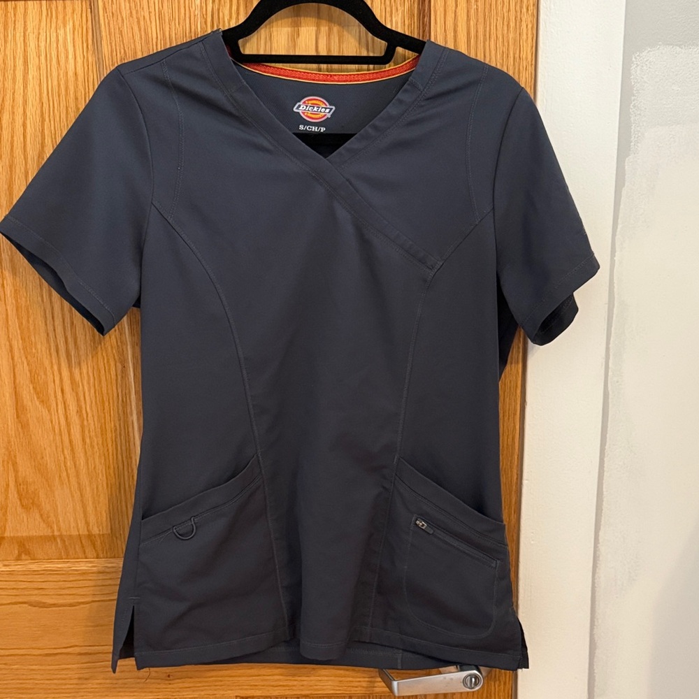 Dickies Women's Dark Gray Short Sleeve Top